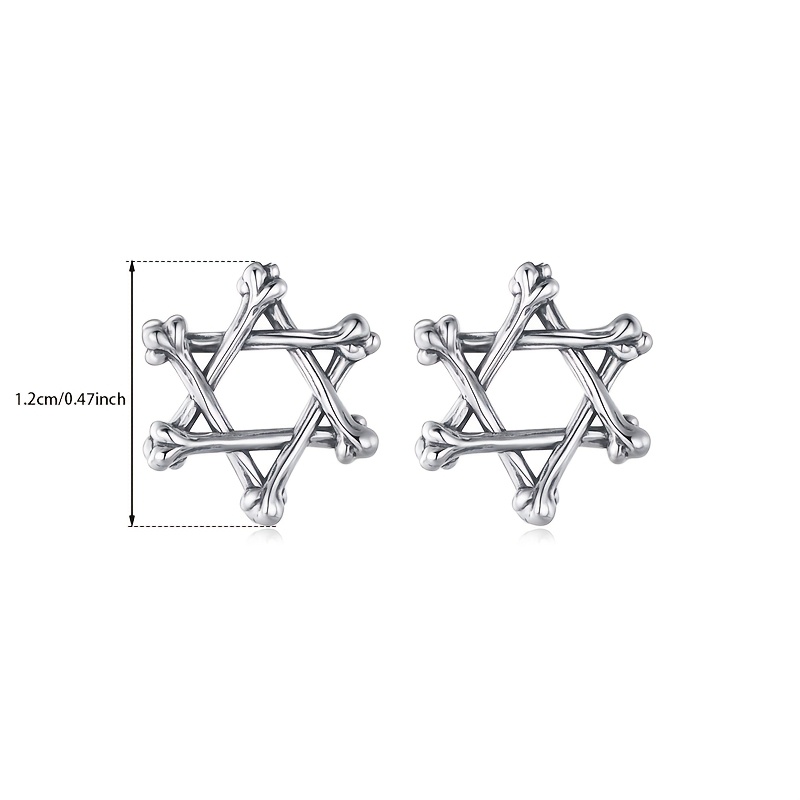 Women's Stylish Bone-Shaped Star Stud Earrings